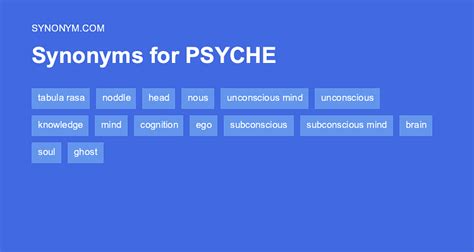 psyche synonym|psyche synonym deutsch.